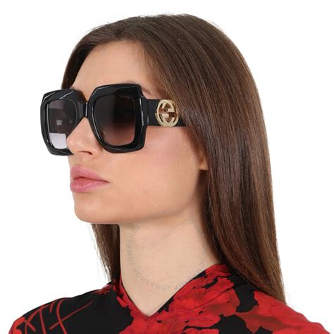 gucci sunglasses gg1022s|57mm gradient square sunglasses Gucci.